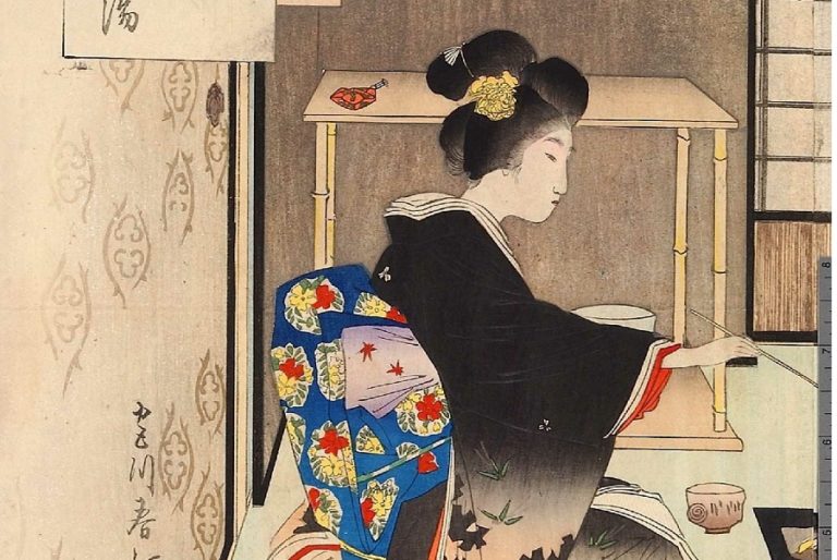 №茶道館 茶釜 変り釜 大日本帝国 五三の桐 鳳凰 骨董品 古美術 その他